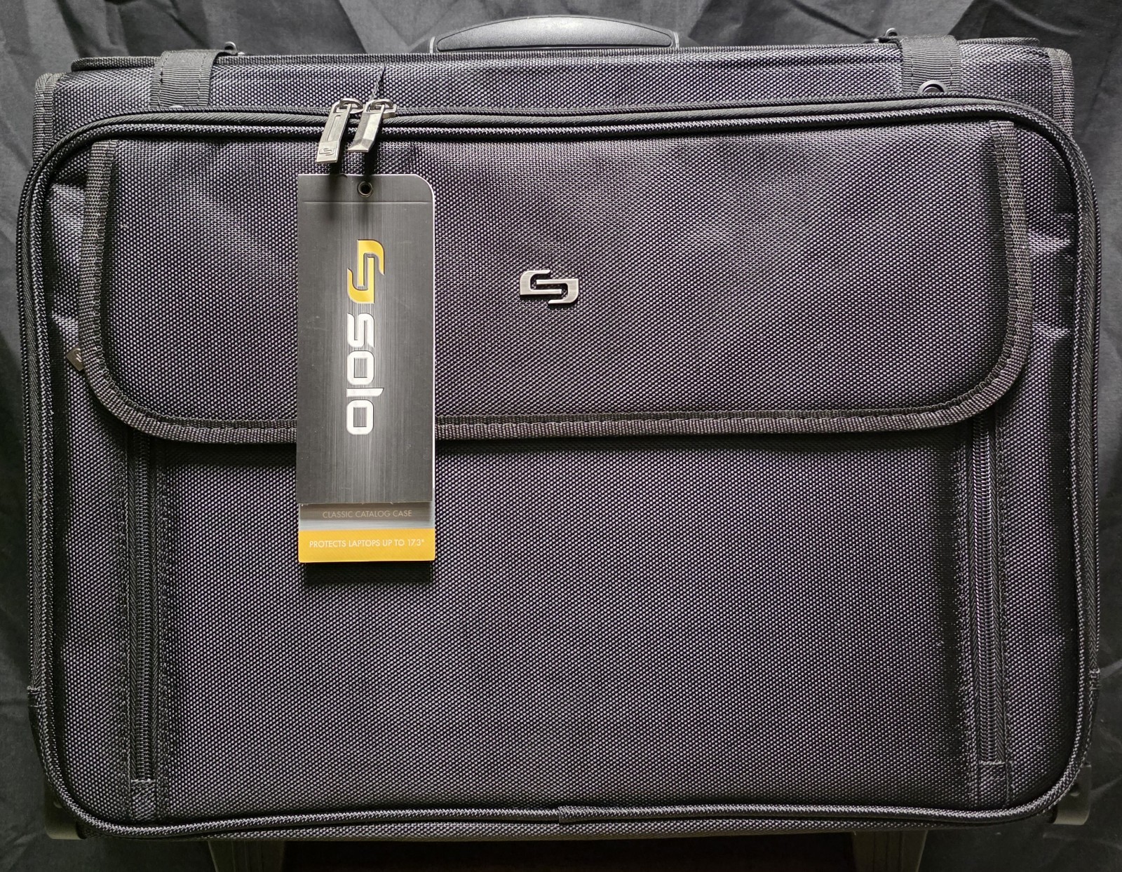 NEW Solo Classic Rolling Catalog Case Briefcase On Wheels - Laptop File Suitcase