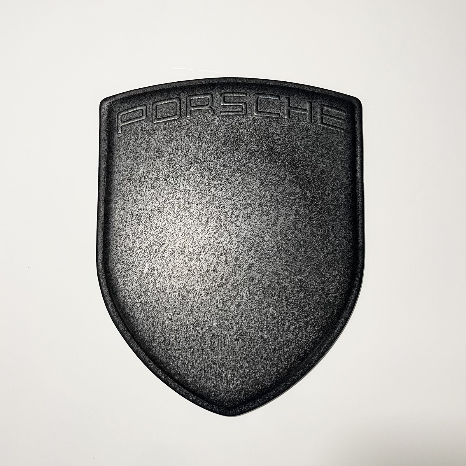 PORSCHE DESIGN CREST MOUSE PAD EMBOSSED LEATHER GENUINE