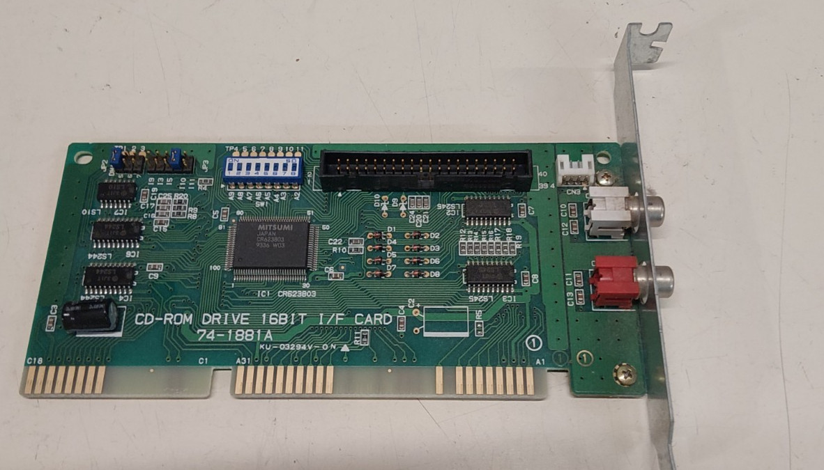 Mitsumi CD-ROM Drive 16BIT I/F -ISA Card
