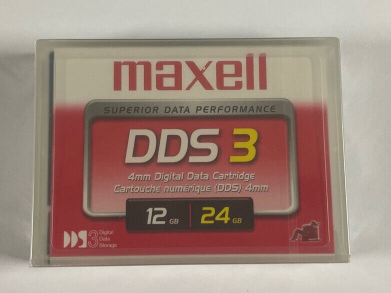 DDS-3 Data Tape 12/24GB 4mm 125m (10pk) - New Factory Sealed
