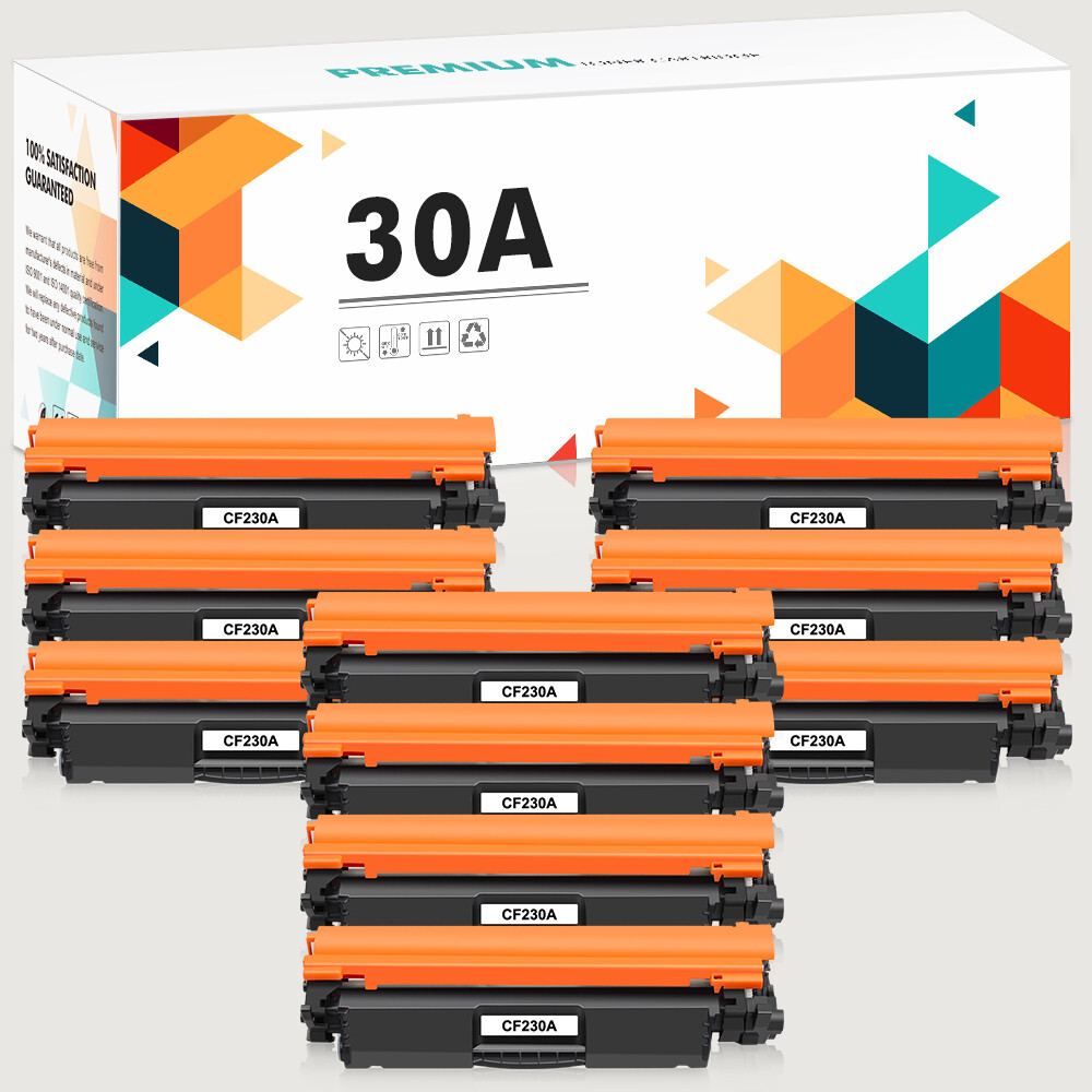 10PK High Yield CF230A 30A Toner for HP LaserJet Pro M203dn M203dw MFP M227fdw