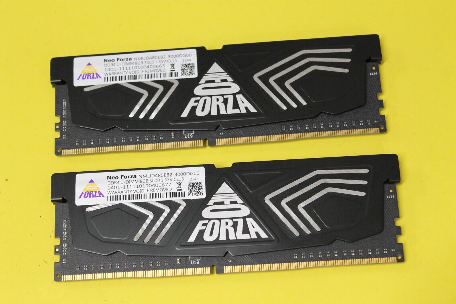 NEO FORZA 8GB (16GB x 2) DDR4-3000 Ram U-DIMM PC4-24000 CL15 NMUD480E82-3000DG00