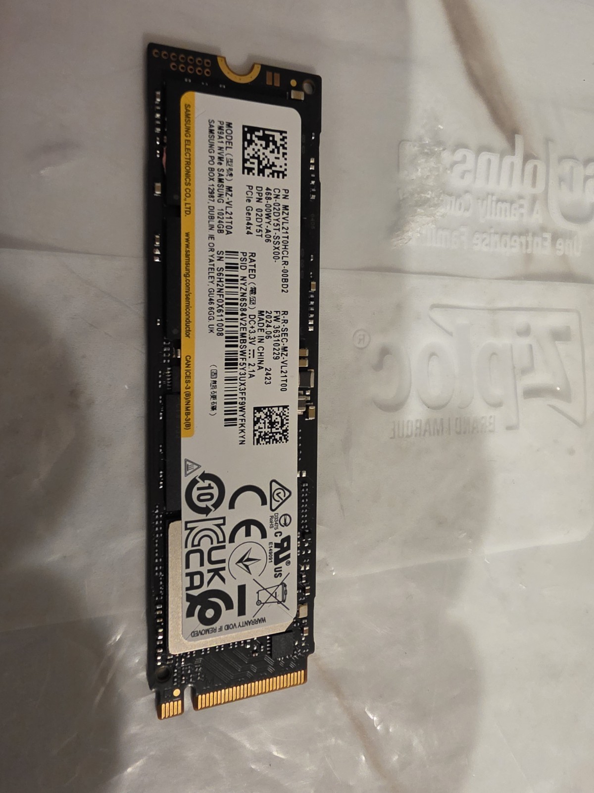 Samsung 1TB Pcle Gen 4x4 MZ-VL21T0A NVMe SSD Tested