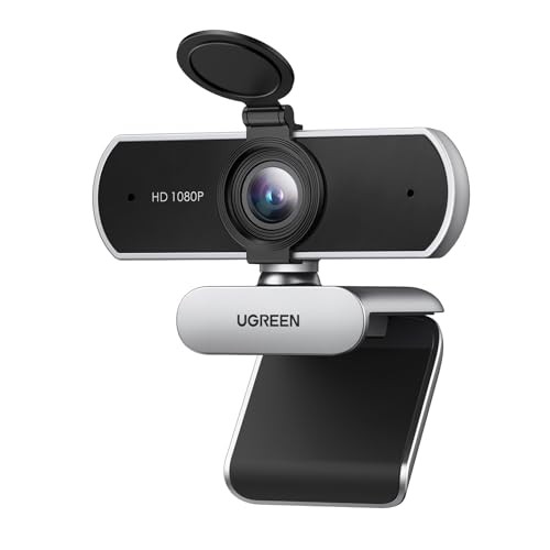 UGREEN FineCam Lite Webcam 1080P@30Hz 2MP 85° Ultra-Wide Angle Silver