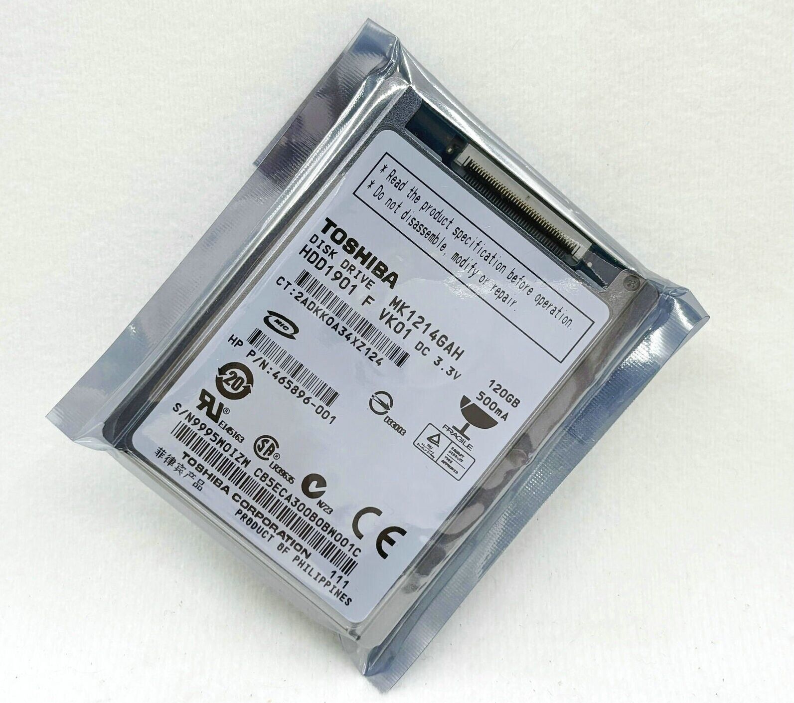 Toshiba 120GB MK1214GAH 1.8\