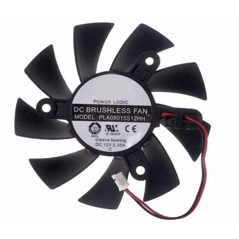 For POWER LOGIC PLA08015S12HH Graphics Card Fan Diameter 75mm Orifice 42mm 4P
