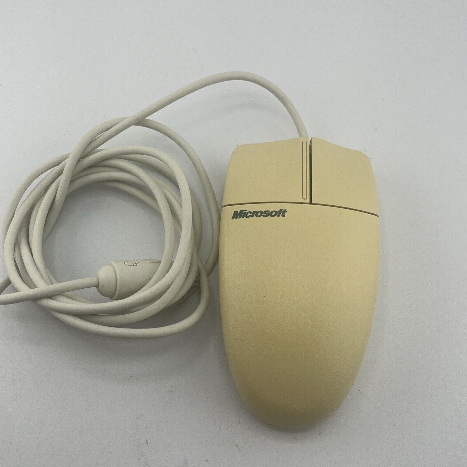 Vintage Microsoft Serial-PS/2 Trackball Mouse, Old, Working, Original Tested