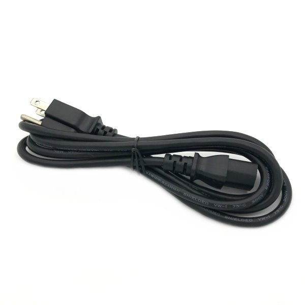6FT Universal 3 Prong AC Power Cord Cable 18 AWG for Computer Printer Monitor TV