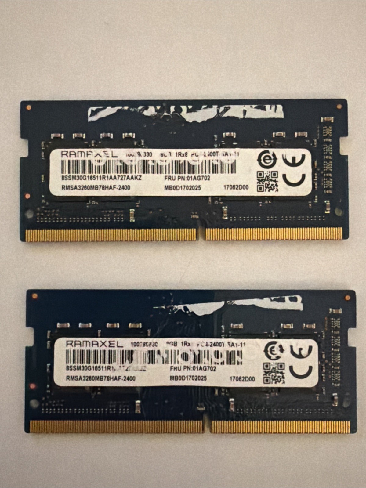 16GB Ramaxel 2x8GB SODIMM Memory RMSA3260MB78HAF-2400 1Rx8 PC4-2400T
