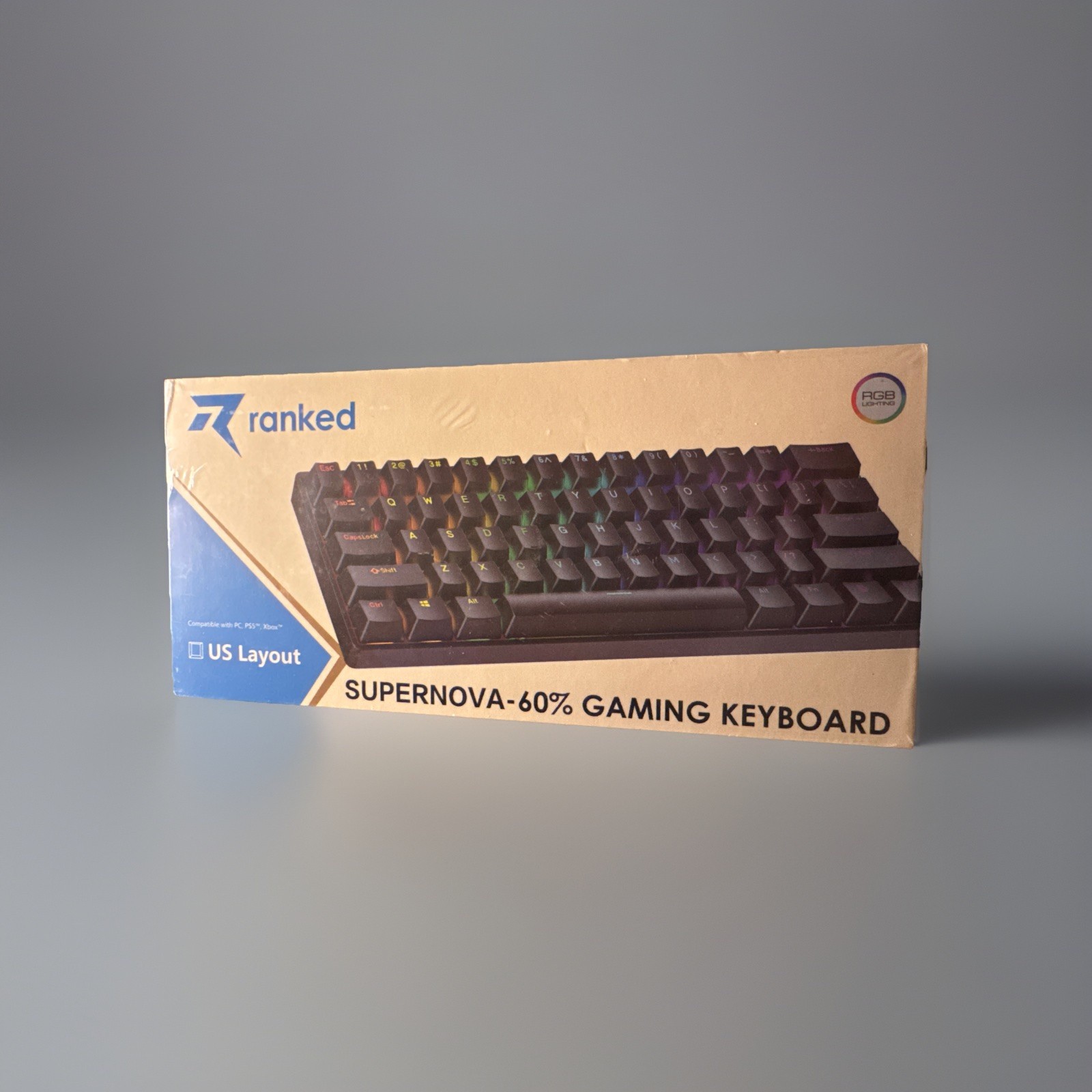 Ranked N60 Nova 60% Form Factor | Hot Swappable Mechanical Gaming Keyboard NEW