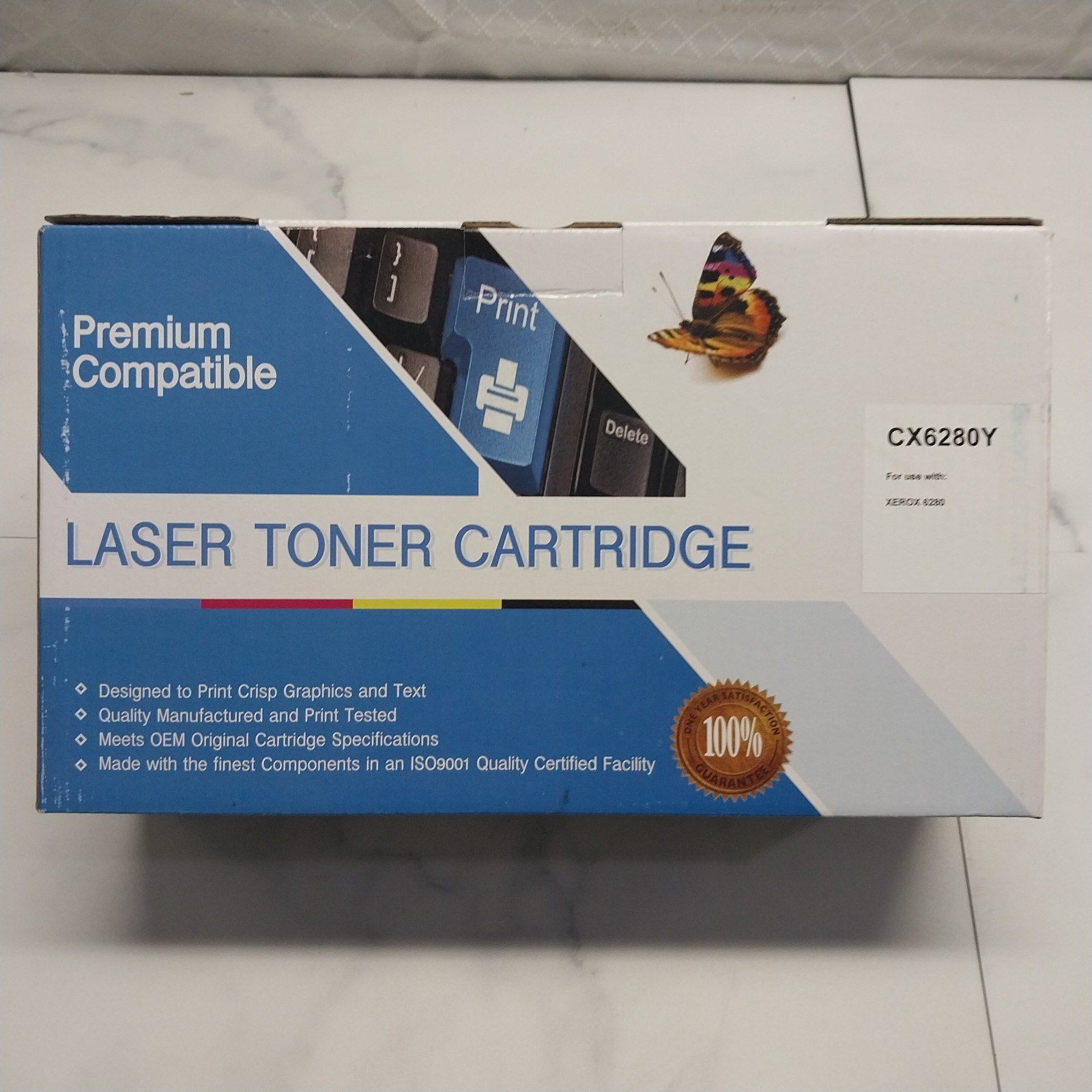 Laser Toner Cartridge Premium Compatible Yellow CX6280Y Xerox 6280