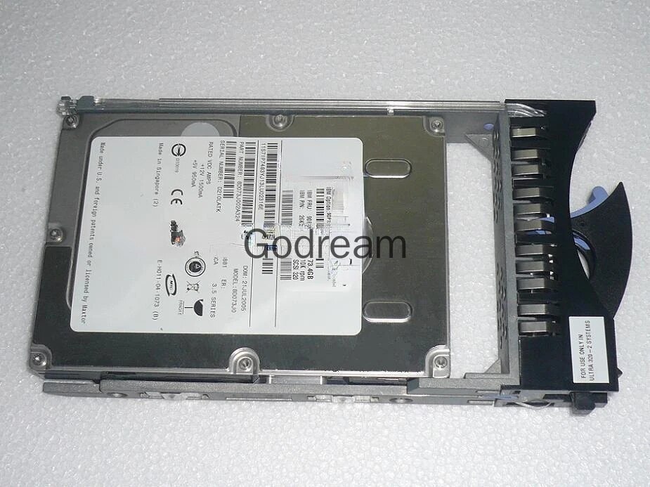 For IBM 73.4G 10K U320 80 pin SCSI 90P1309 90P1305 26K5152 8D073J0