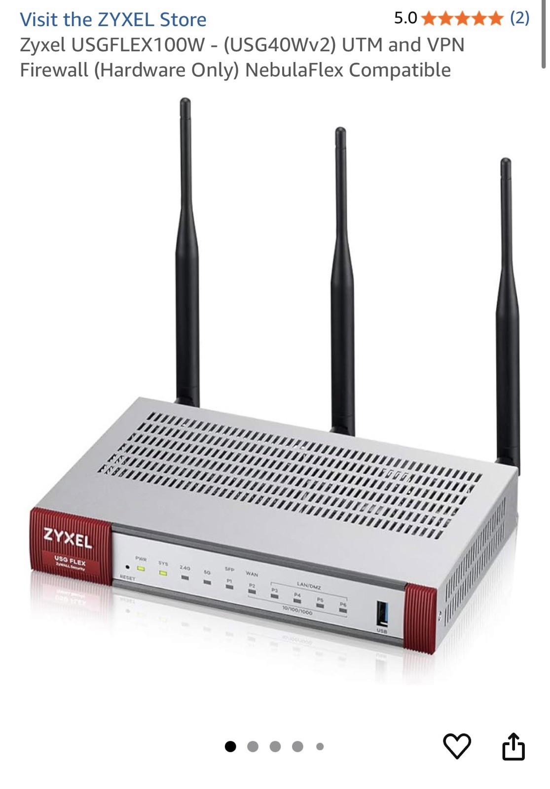 Zyxel USGFLEX100W UTM And VPN Firewall