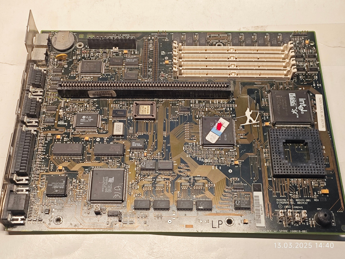 *** Restoration LOT AS IS *** Socket 3 LPX Compaq Motherboard 160018-001