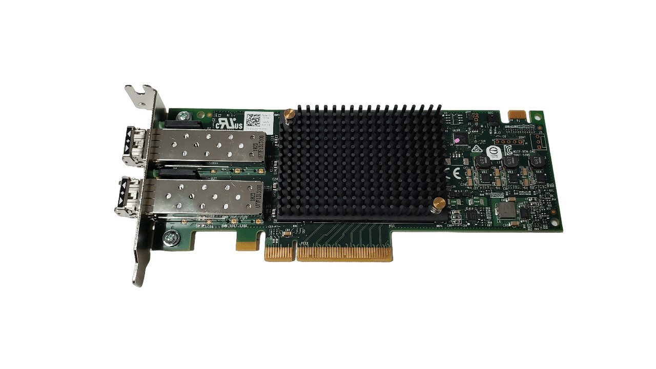 Dell VGJ12 Emulex LPE31002 Dual Port 16Gb HBA Half Height w/ SFPs