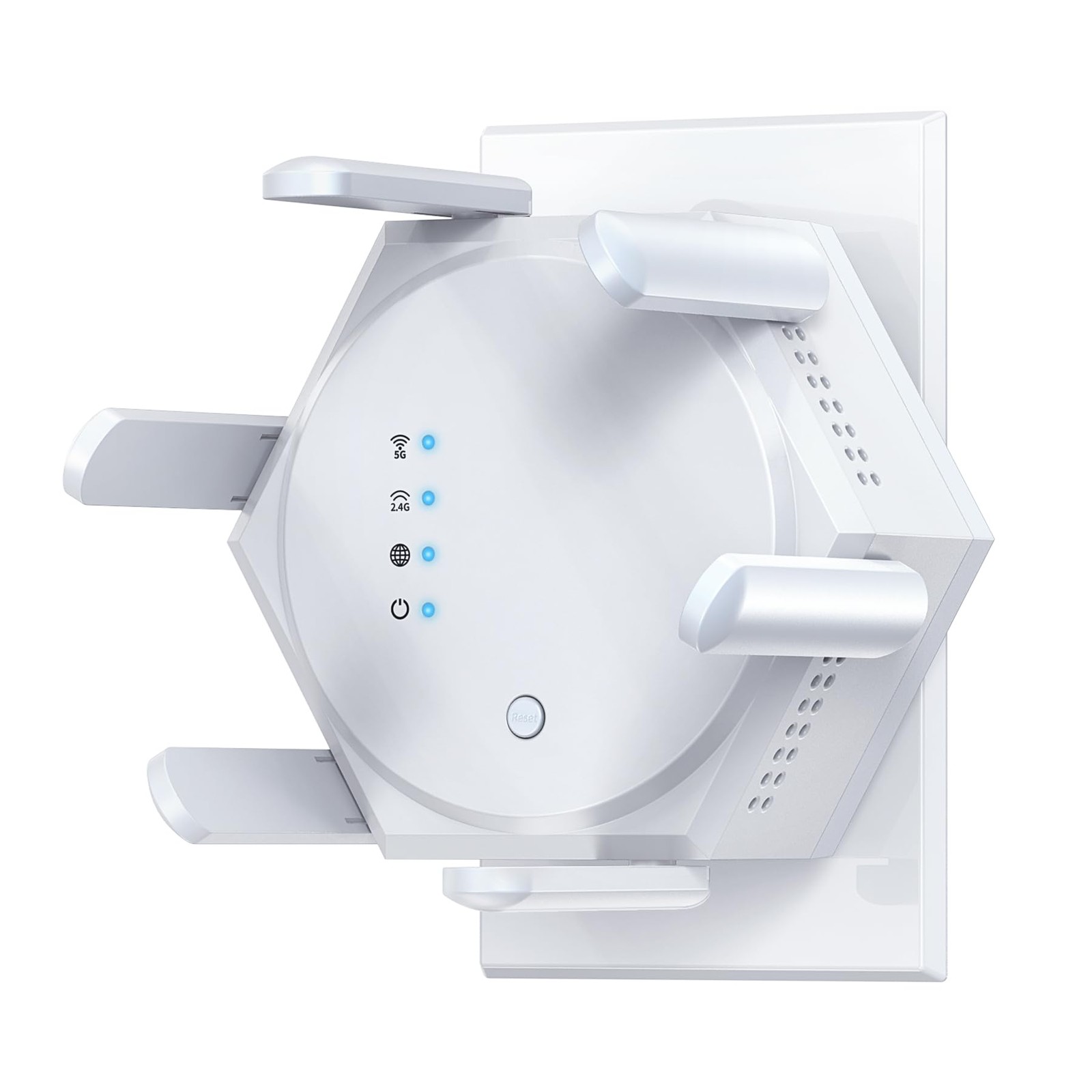 12880 Sq.Ft WiFi Extender Signal Booster, 1200Mbps Dual Band 5GHz/2.4GHz WiFi Re
