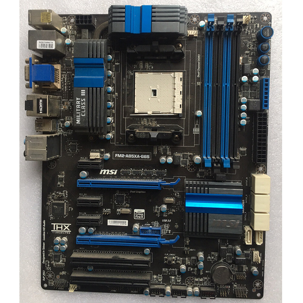 For MSI FM2-A85XA-G65 Motherboard Socket FM2 DDR3 VGA+DVI+DP+ ATX