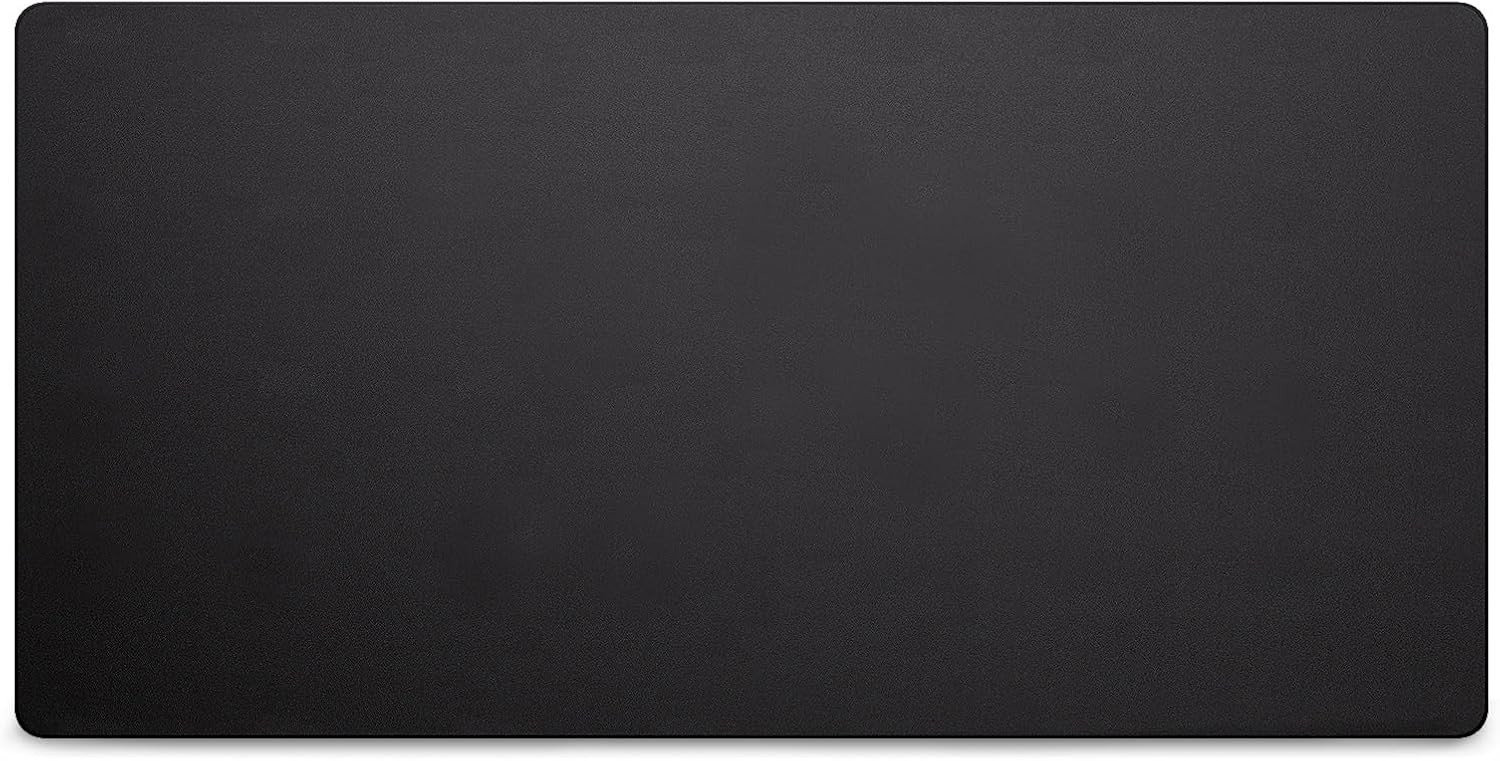 Leather Desk Pad Mat, 34" x 17", Black