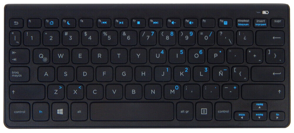 Universal SPANISH Bluetooth Slim Keyboard New SK-9071 NO-Battery