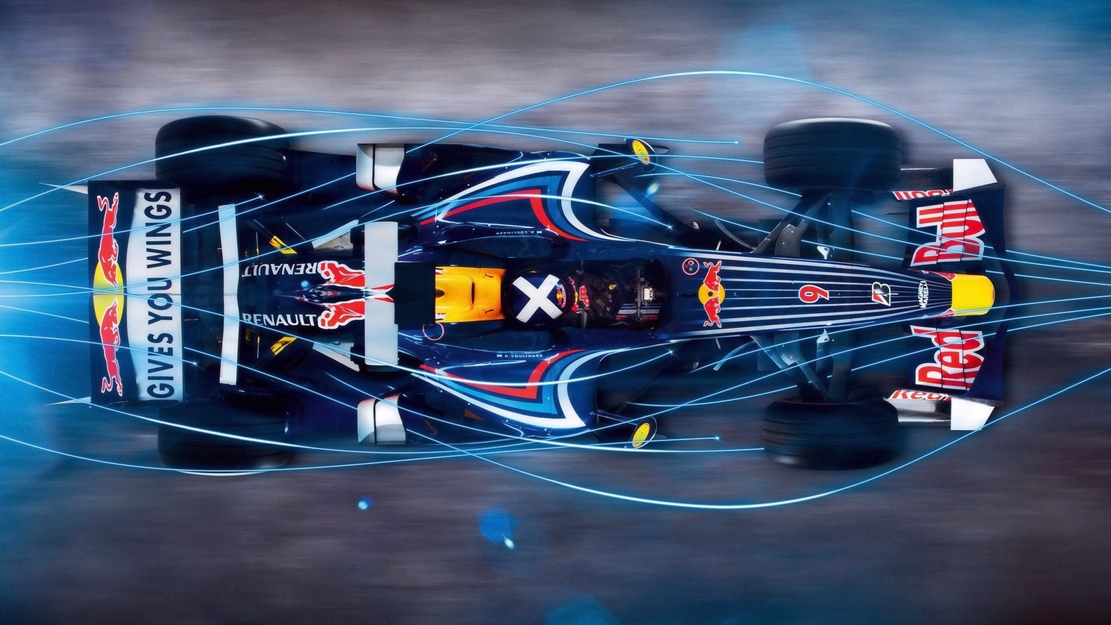 Cars formula one red bull Desk Mat Stitched