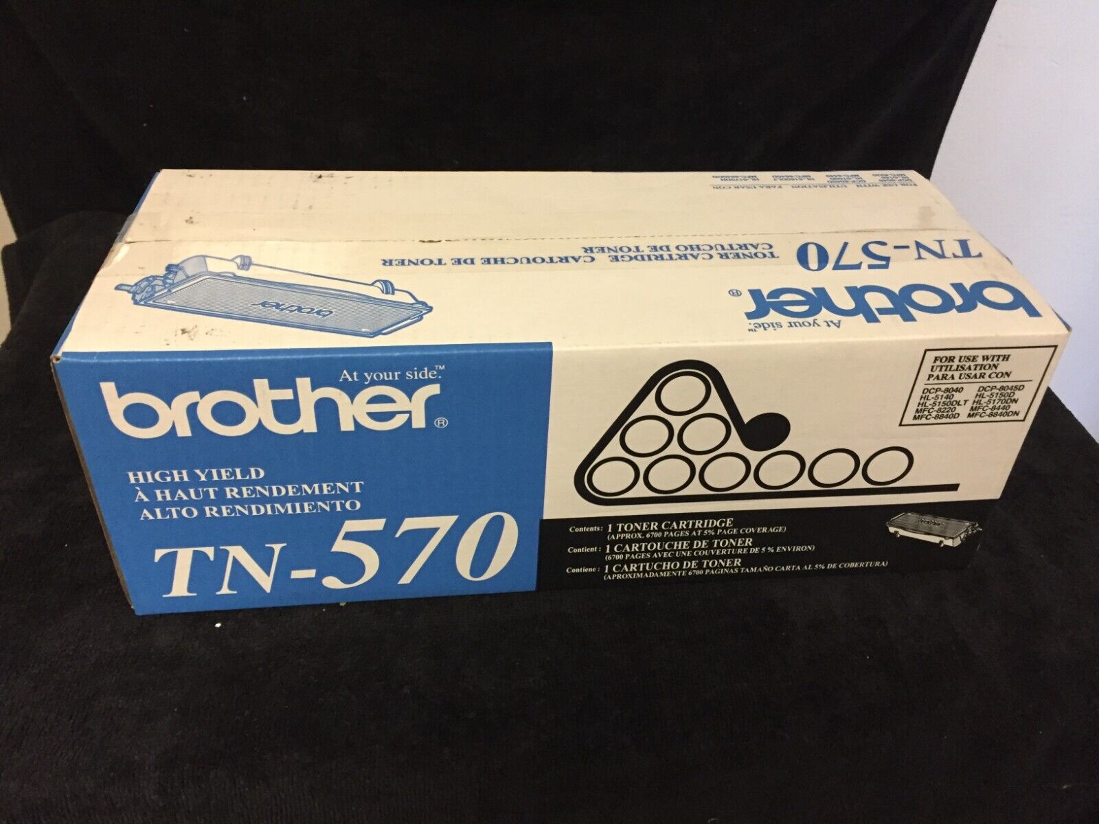 🔥GENUINE Brother TN-570 High Yield Black Toner Cartridge - Sealed   🔥