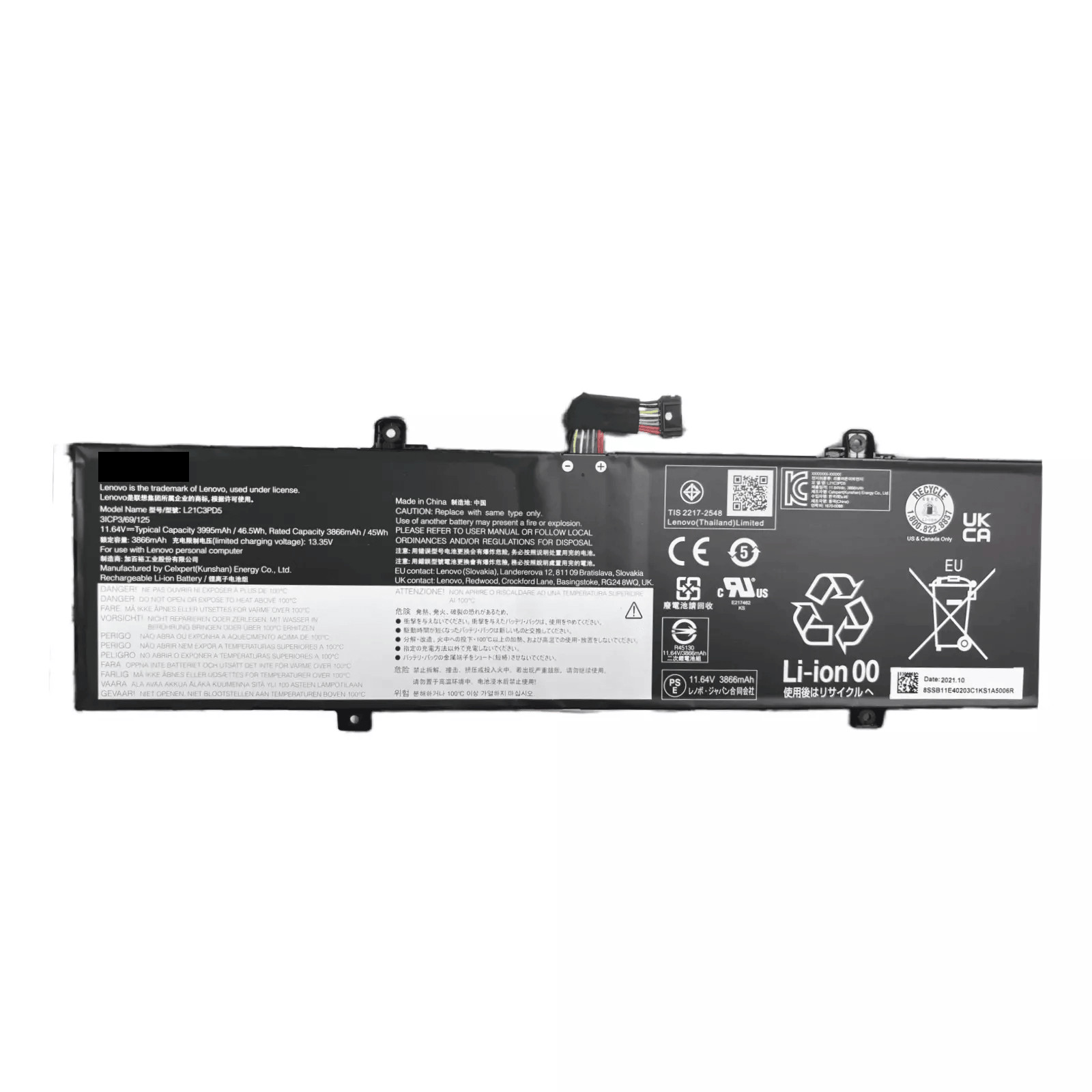 NEW L21C3PD5 L21M3PD5 L21M4PD6 Battery For  ThinkBook 14 G4+ IAP 46.5W