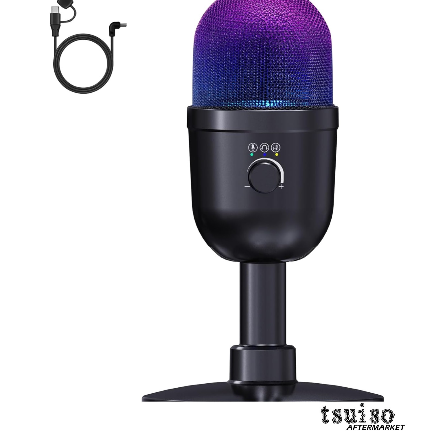 Professional USB Gaming Microphone – Noise Reduction, Dual Mixing & Monitoring