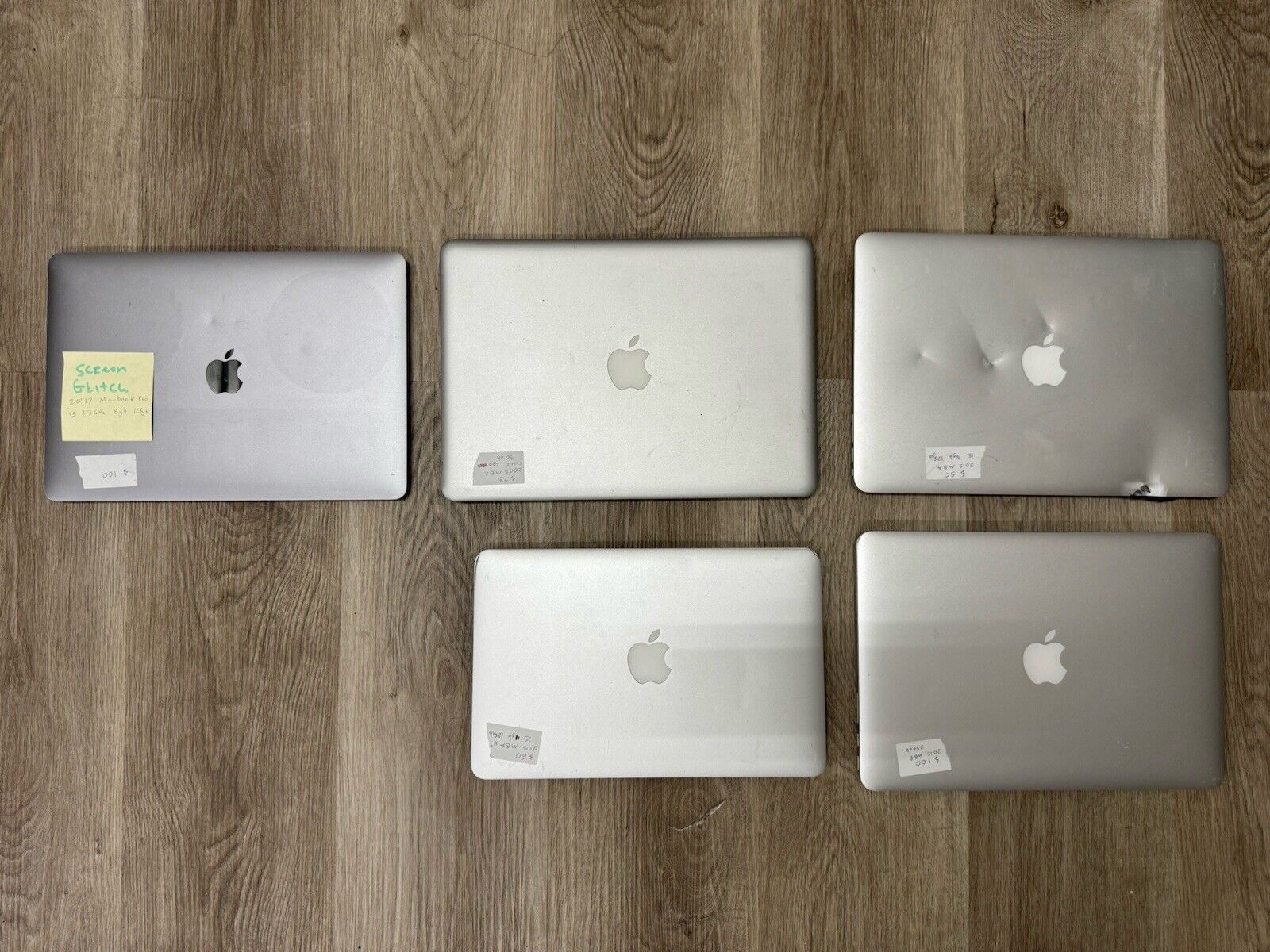 LOT OF 5 Apple MacBooks for Parts Untested Damaged - A1465 A1237 A1466 A1502 A1