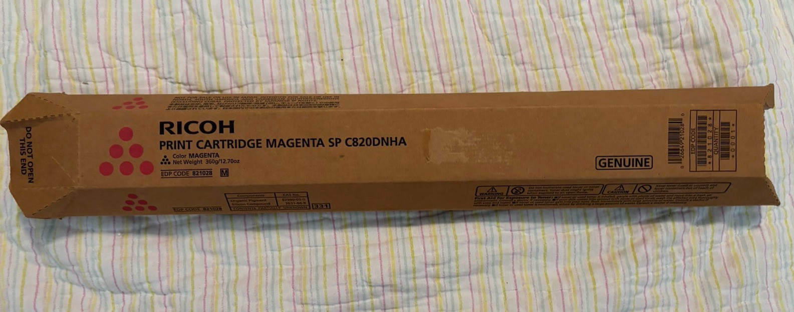 Genuine Ricoh 821028 Magenta High Yield Toner Cartridge