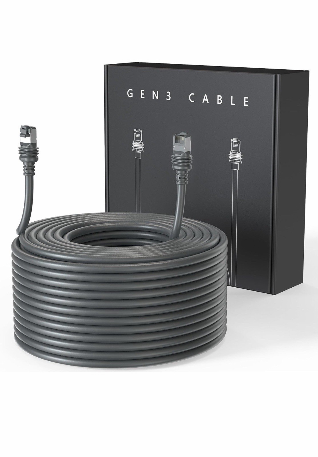 Starlink Cable 100FT Waterproof Extension - Grey