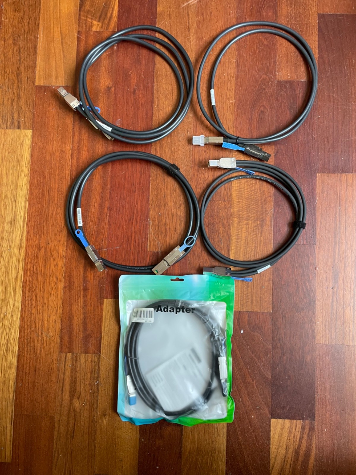 Set of 5 various SAS cables