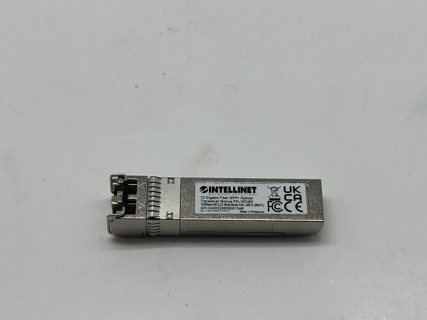 Intellinet 10 Gigabit Fiber SFP + (LC) Multi-Mode Optical Transceiver Module 4.4