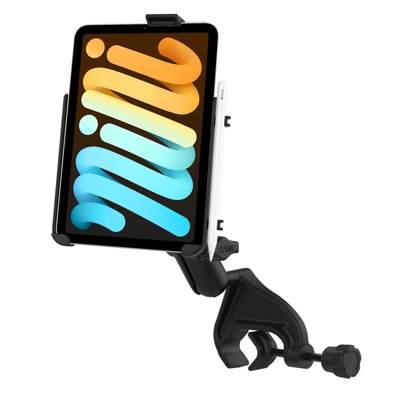 RAM Yoke Clamp Mount with Custom Cradle for Apple iPad mini (A17 Pro) & mini 6