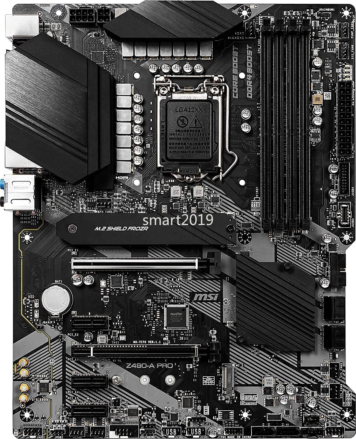 MSI ProSeries ATX Motherboard Intel LGA 1200 Socket Z490-A Pro