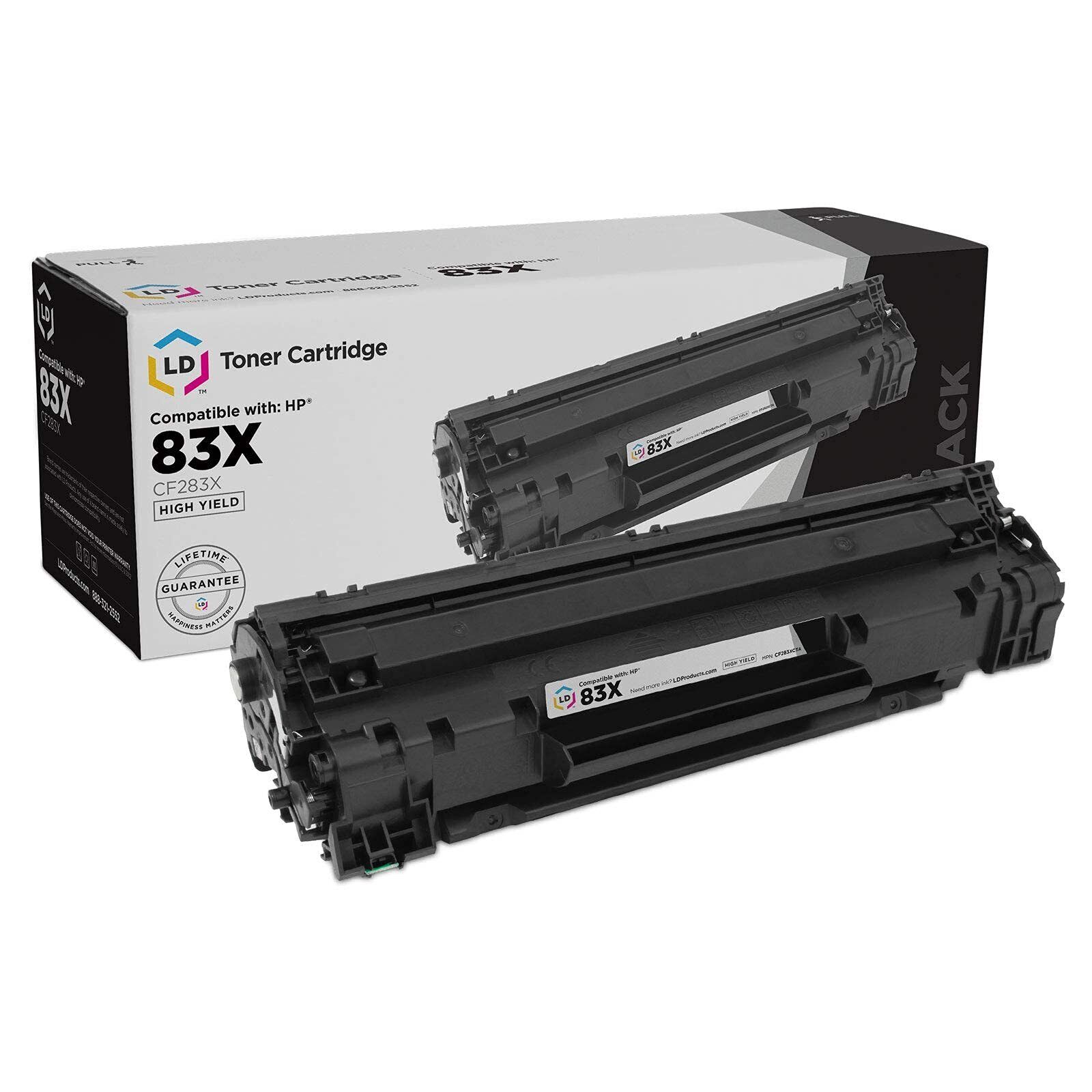 LD Products Compatible Toner Cartridge Replacement for HP 83X CF283X High Yie...