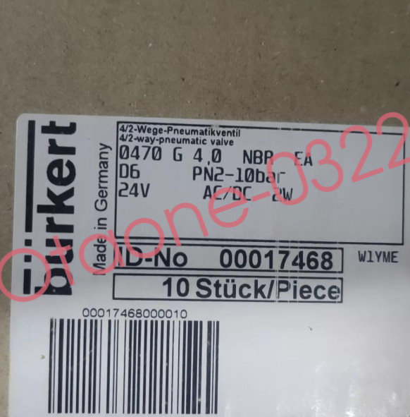 1PCS NEW Burkert 00017468 Valve Fast delivery Via Fedex/DHL