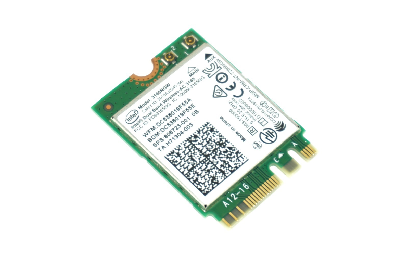 806723-001 3165NGW GENUINE HP WIRELESS BLUETOOTH CARD 15-AB 15-AB243CL (CB77)