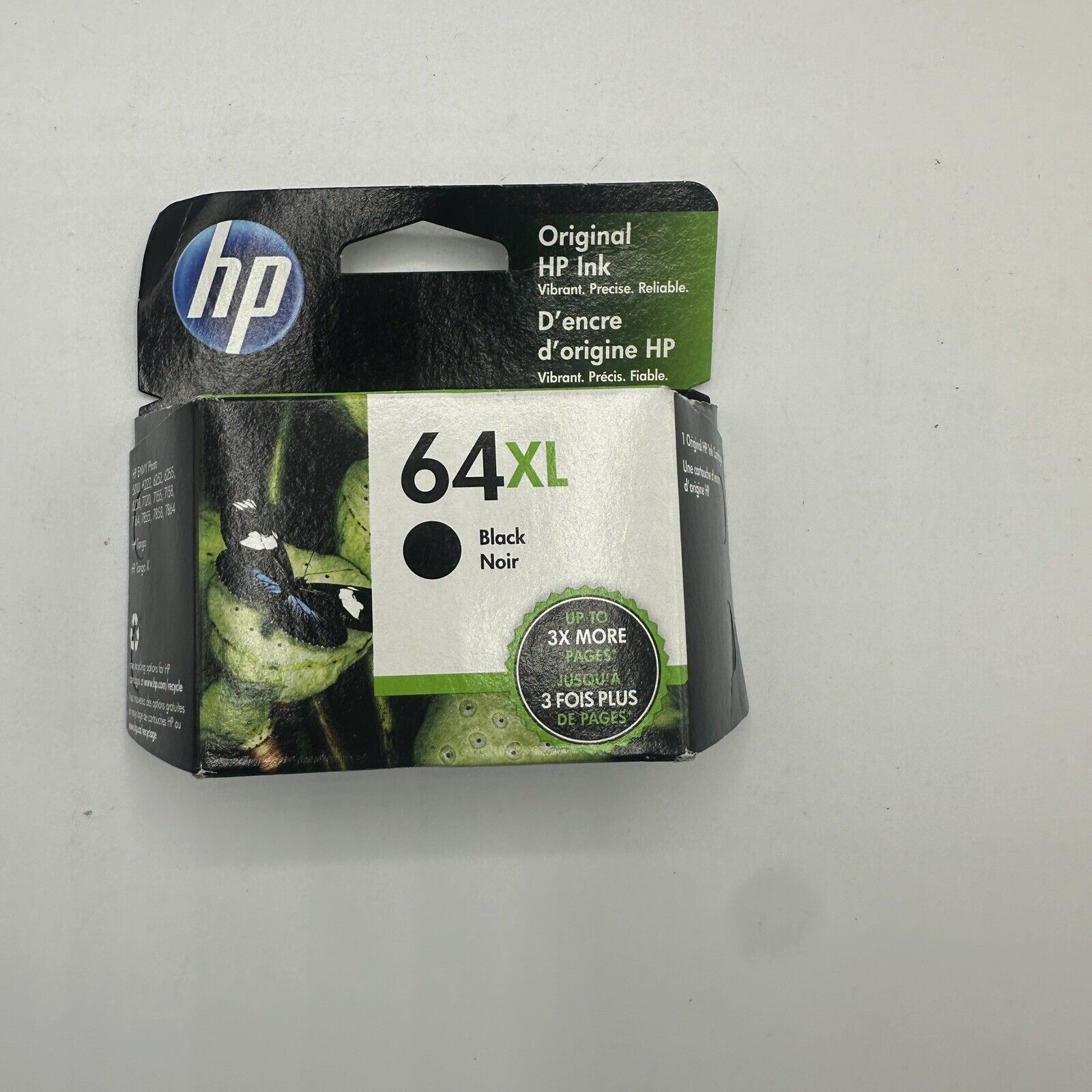 Genuine HP 64XL High Yield Black Ink Cartridge N9J92AN OEM Sealed Jun 2023