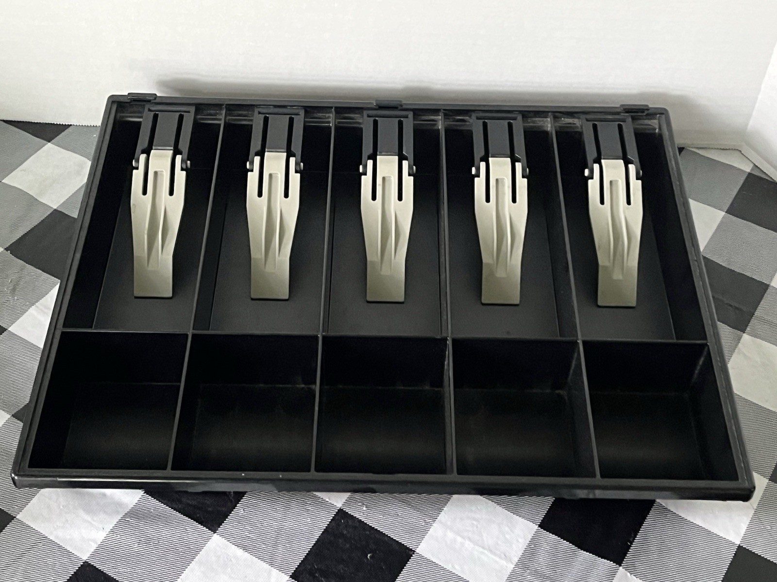 IBM OEM POS Point of Sale Plastic Cash Till / Drawer / Tray w Coin Cups 4783879