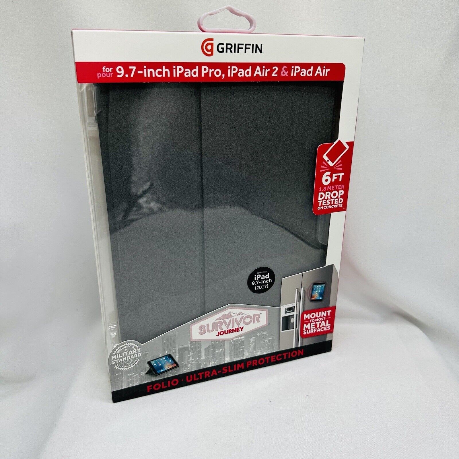Griffin Survivor Journey  Folio Case ultra-slim for 9.7 in iPad Pro, Air, Air2