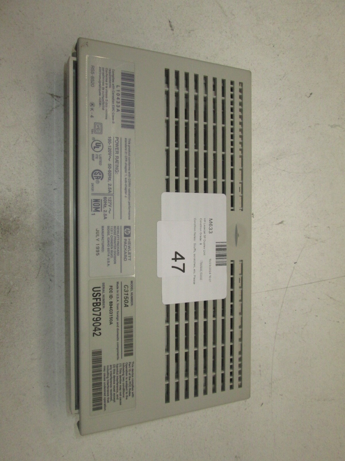 HP Laserjet 5P Duplex Unit