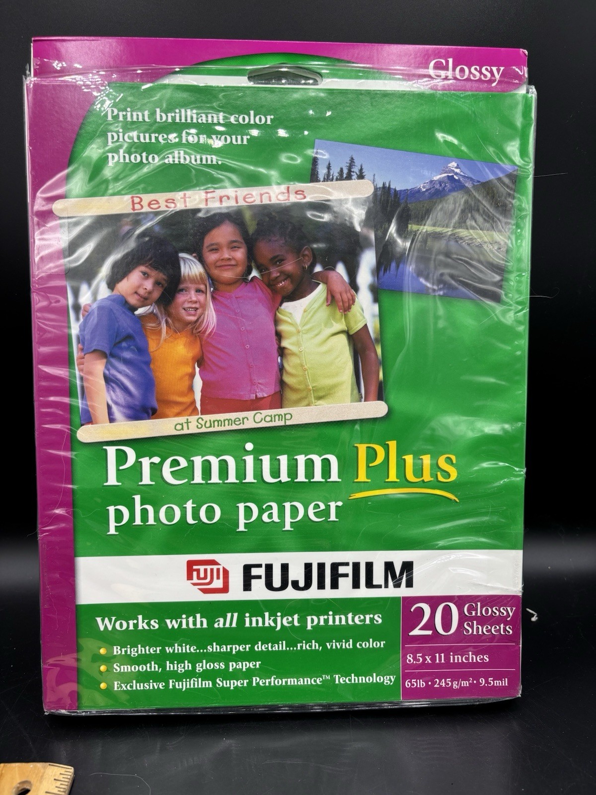 Lot Of 5 Fujifilm PREMIUM PLUS PHOTO PAPER 20 Glossy Sheets 8.5 x 11 Sealed Read