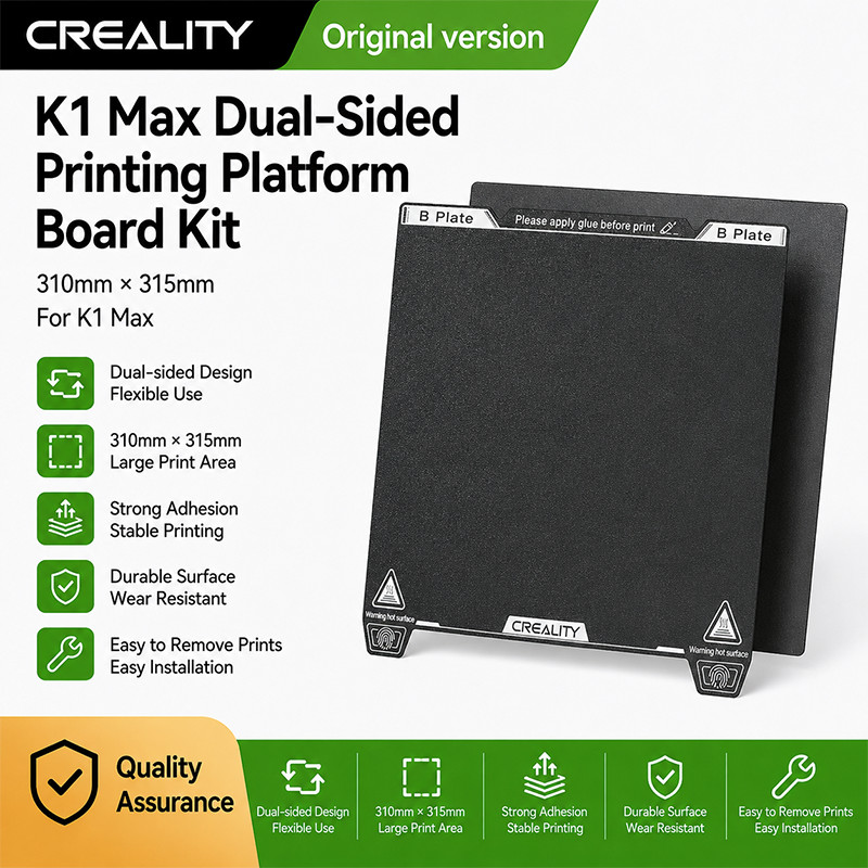 Creality Official K1 Max Dual-Sided Printing Platform Board Kit 310x315mm