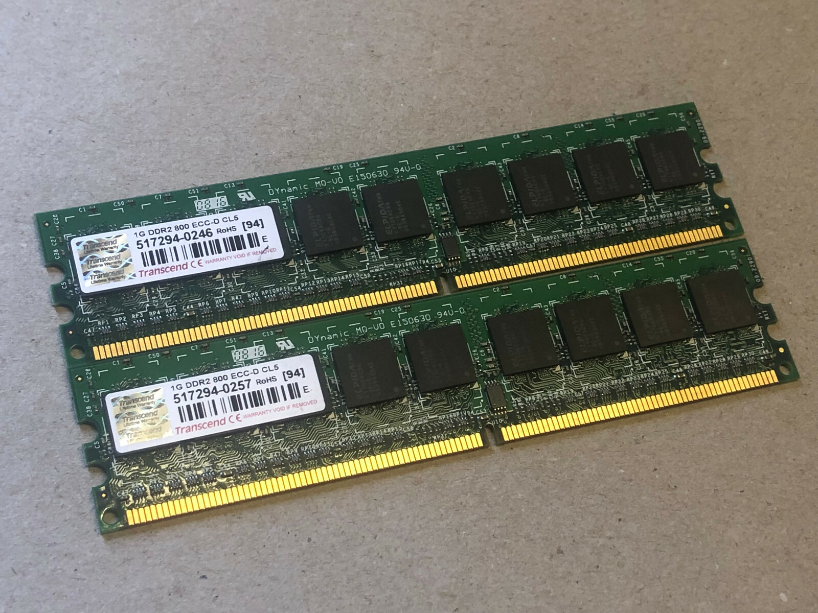 RAM Memory SuperMicro X7SBE TRANSCEND 517294 2GB 2 x 1GB