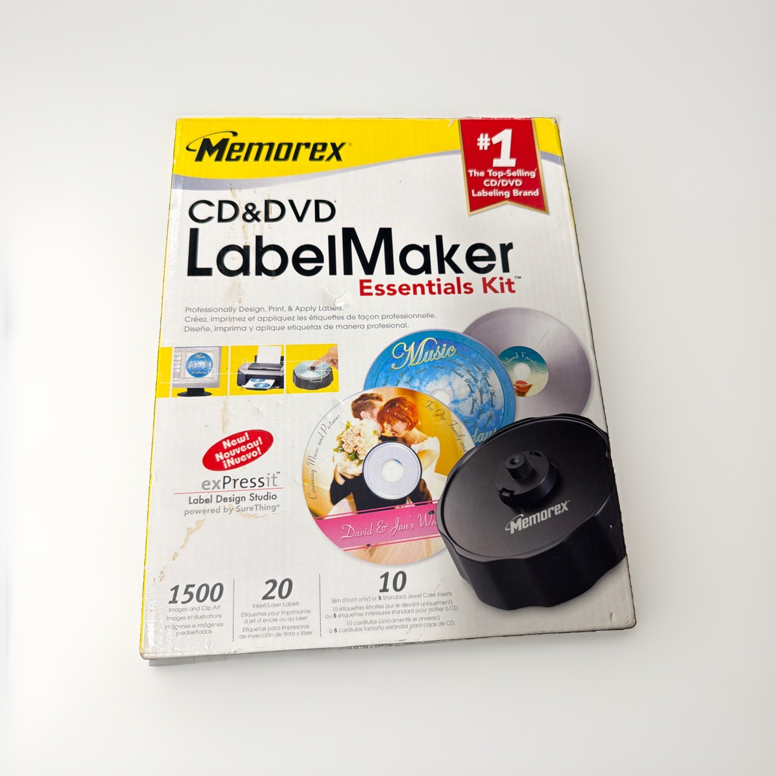 Memorex CD DVD LabelMaker Essentials Kit exPressit Label Maker New Sealed
