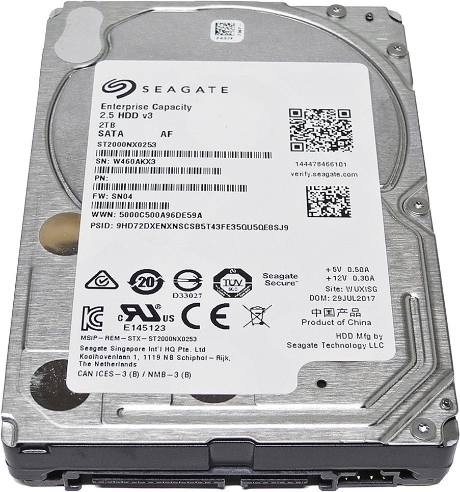 Seagate 2TB 2.5" 7.2K 6G SATA SED HDD ST2000NX0253