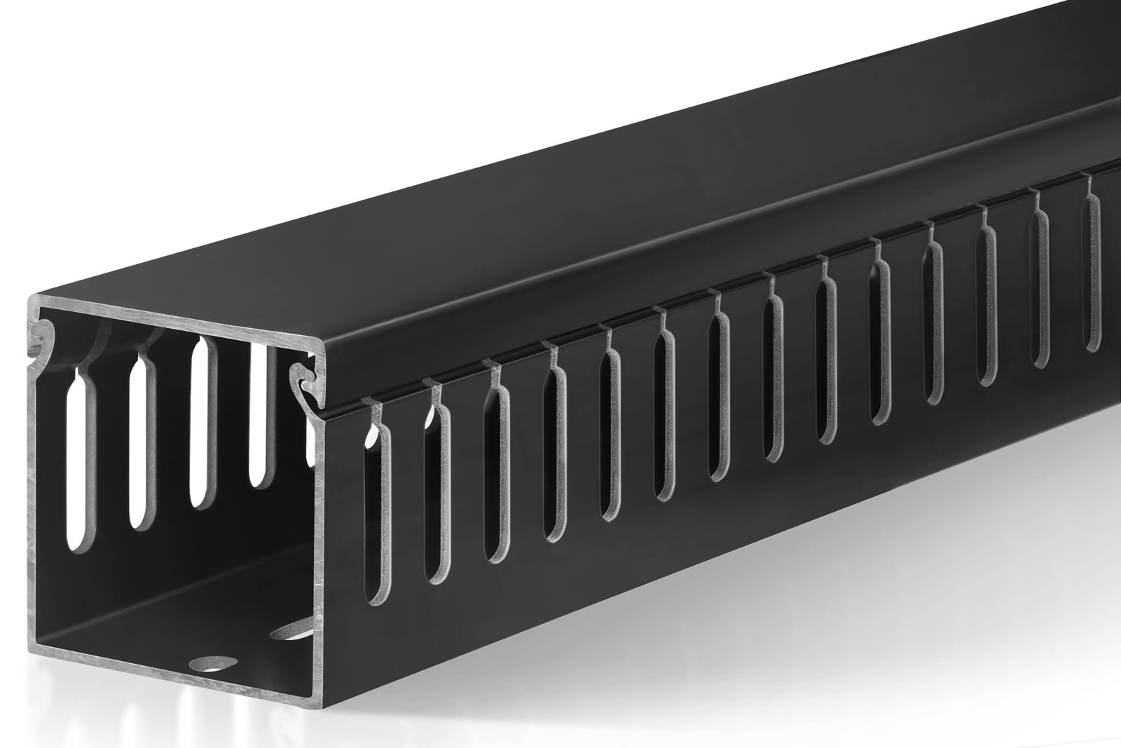 Black 2x2 Inch 99in Cable Raceway Under Desk Wire Management Channel Cord