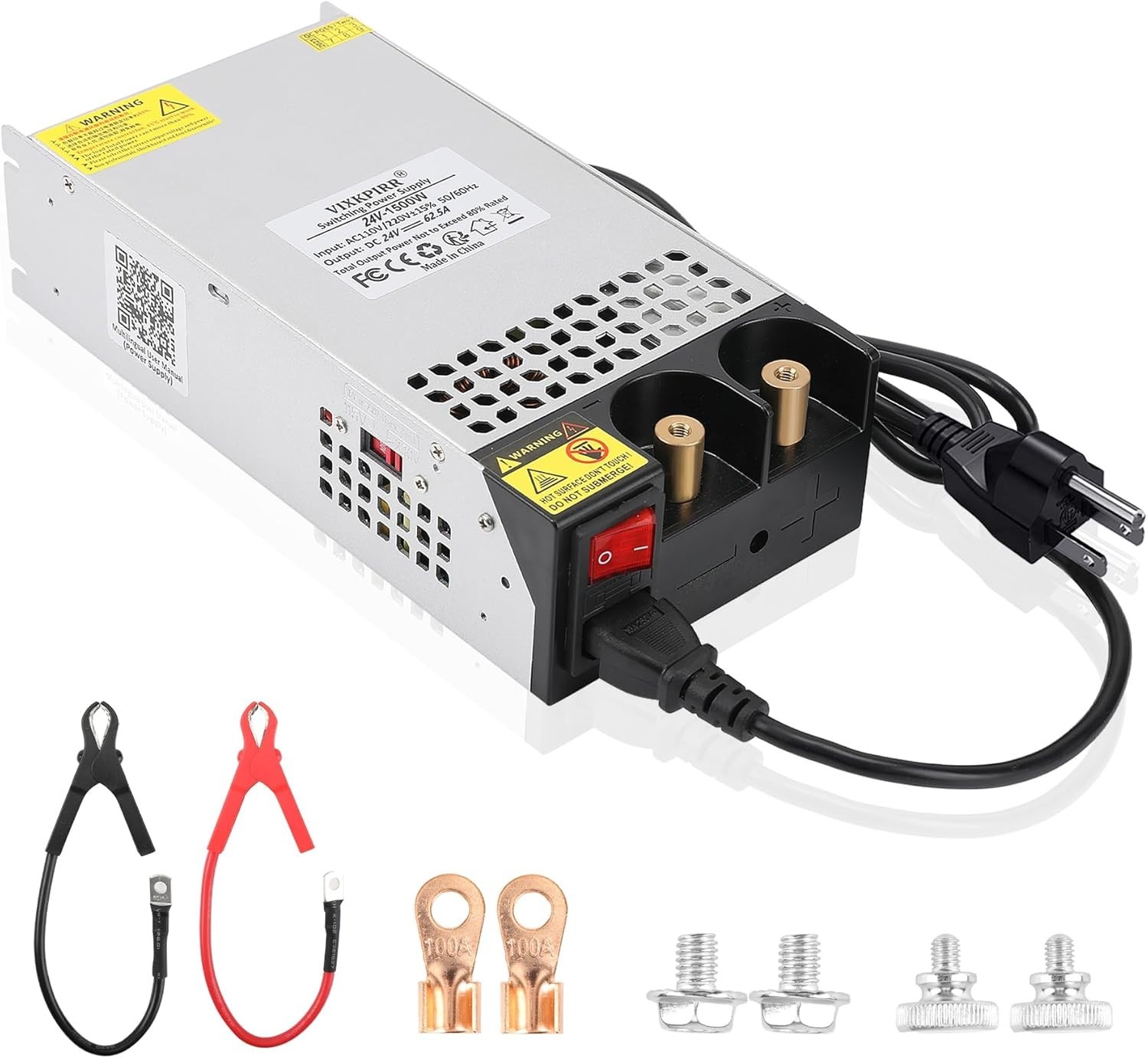 4 Units in Total. Brand NEW DC 24V 62.5A 1500W Power Supply, 110V AC to 24V DC