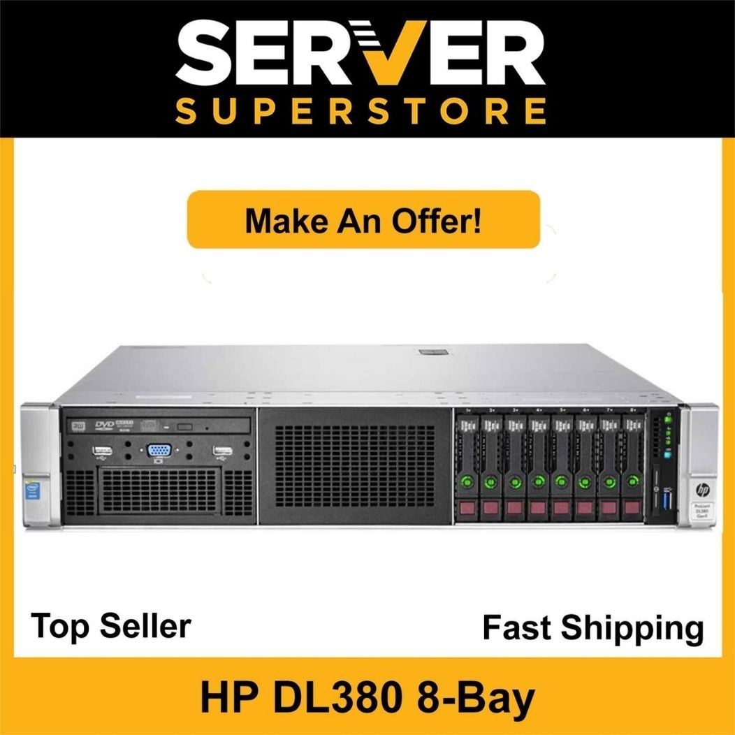 HP ProLiant DL380 G9 Server 2x E5-2640 V4=20 Cores P440ar 512GB RAM 2x 600GB SAS