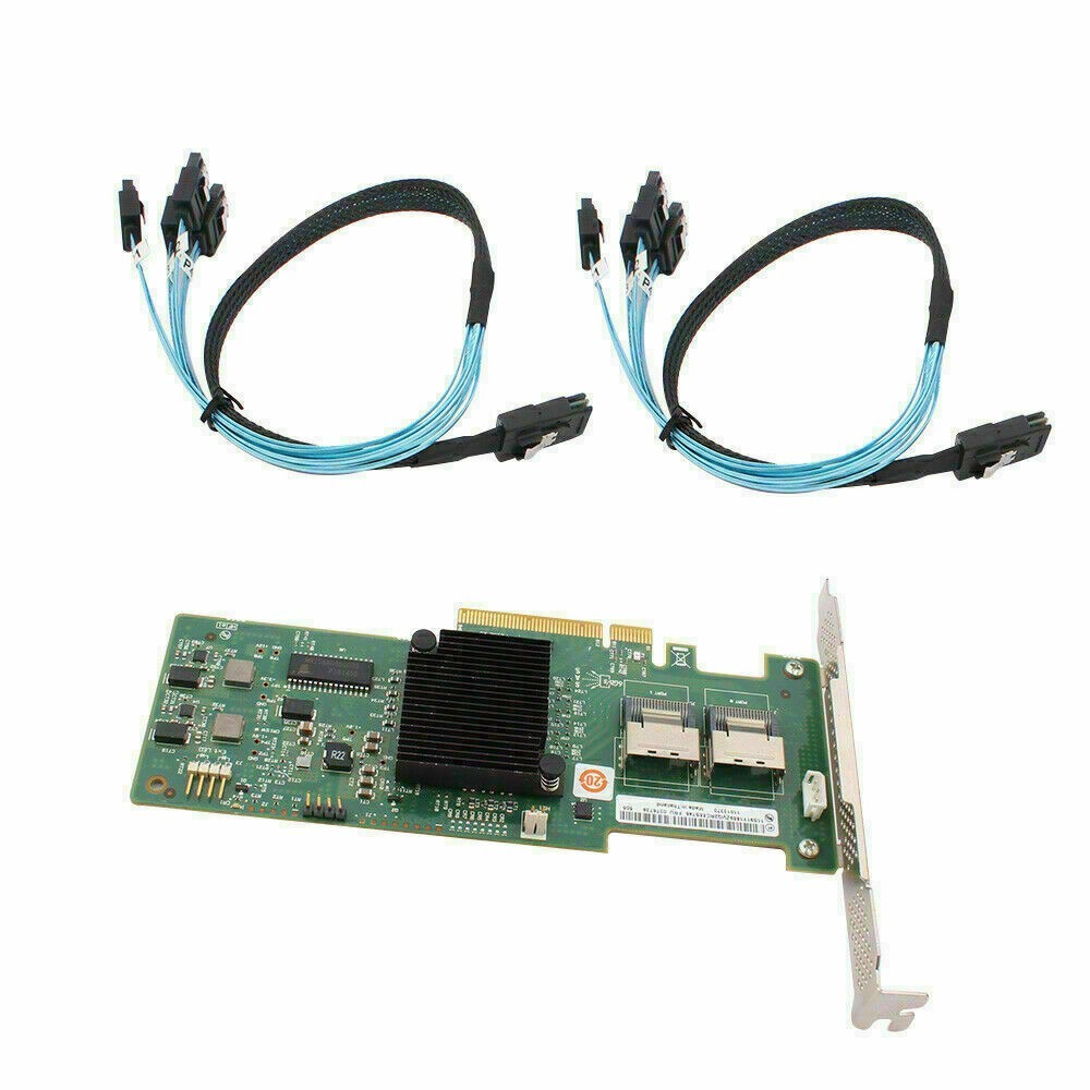 For LSI 6Gbps SAS HBA 9240-8I IT Mode ZFS FreeNAS unRAID + 2*SFF-8087 SATA